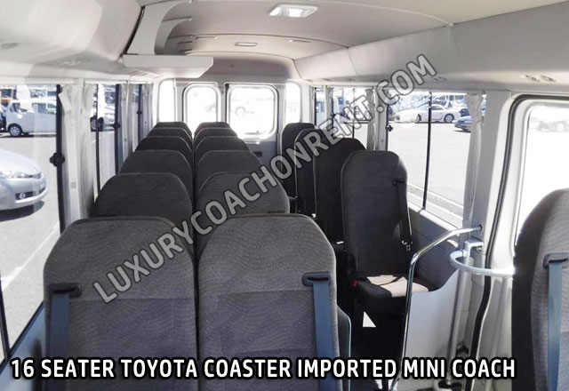 16 seater brand new toyota coaster luxury coach hire