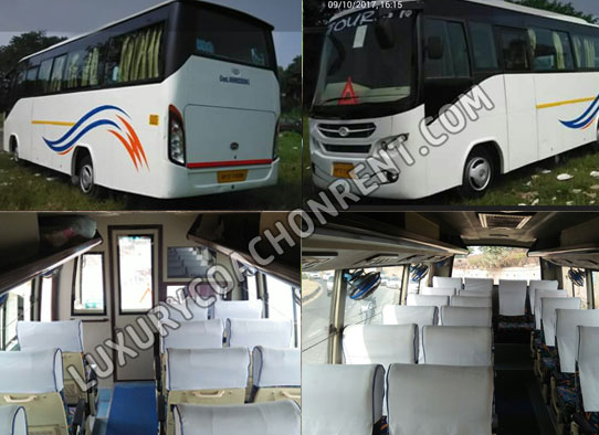 18 seater luxury mini coach hire in delhi