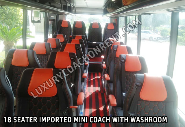 18 seater marcopolo imported mini coach hire