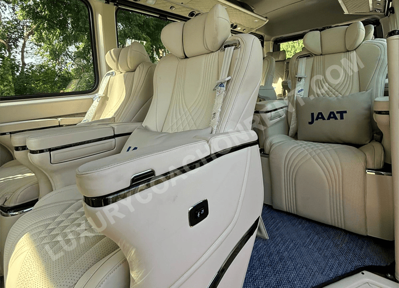 9 seater luxury force urbania van on rent in delhi