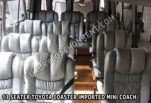 13 seater modified seats luxury mini coach hire